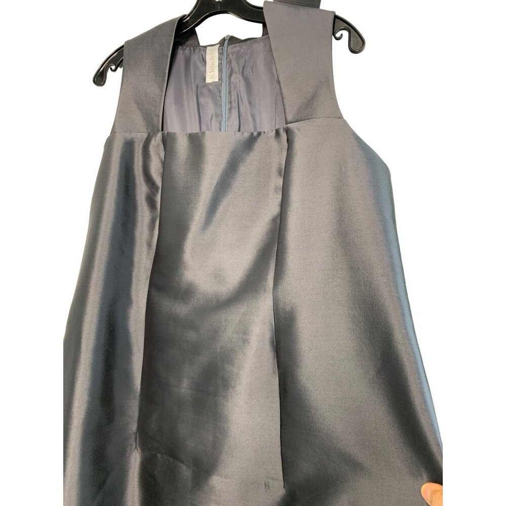 VTG Kleinfeld Formal 2 Piece Mother Bride Satin Maxi + Jacket Gray Size 2X 7326 - Picture 8 of 15